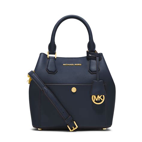 michael kors blue satchels